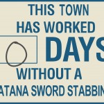 Katana Sword Stabbing Ends 2,000 Days without Katana Sword Stabbing