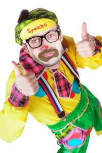 Coma Council member Bob Smith-Smith spends his weekends in Coma as Spazzo the Clown.