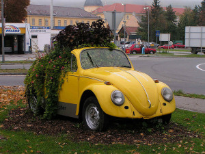yellow-flowerbed-funny-design-car