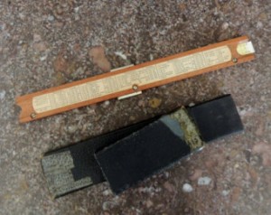 The slide rule has a lot of things it must overcome in modern day society and this banged up case doesn't make it any easier for the slide rule.
