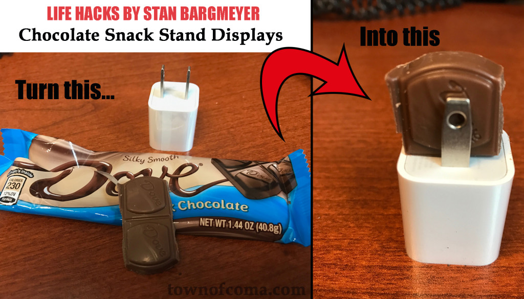 life hacks chocolate stand